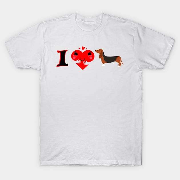 I heart my Dachshund T-Shirt by Pet & Nature Lovers